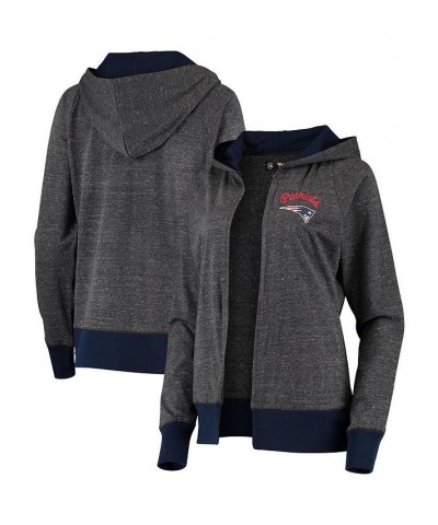 Women's Heathered Charcoal New England Patriots Chalk Talk Hoodie Cardigan Heathered Charcoal $27.60 Sweaters