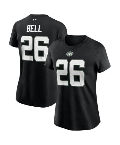 Women's Le'Veon Bell Black New York Jets Name and Number T-shirt Black $25.19 Tops