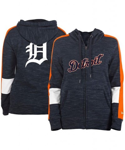 Women's Navy Detroit Tigers Colorblock Full-Zip Hoodie Navy $34.00 Sweatshirts