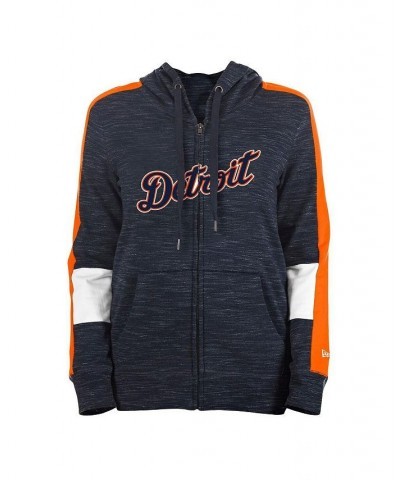 Women's Navy Detroit Tigers Colorblock Full-Zip Hoodie Navy $34.00 Sweatshirts