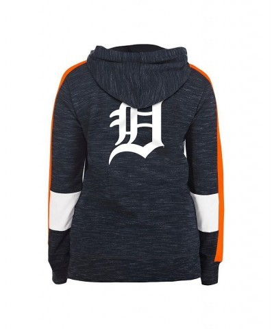 Women's Navy Detroit Tigers Colorblock Full-Zip Hoodie Navy $34.00 Sweatshirts