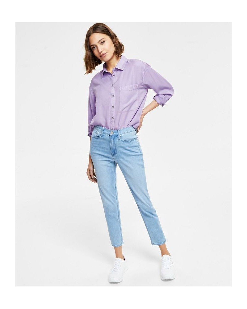 Women's Boyfriend Shirt & High-Rise Slim-Leg Jeans Marina $23.38 Jeans