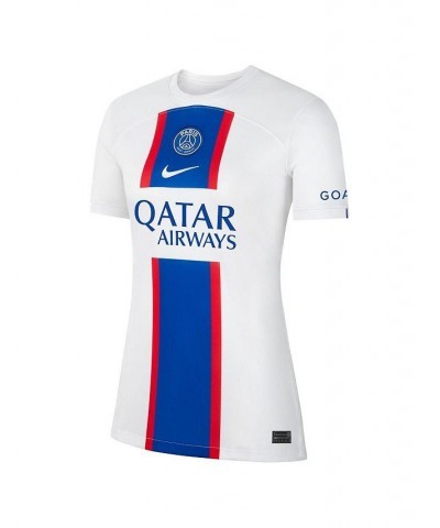 Women's Lionel Messi White Paris Saint-Germain 2022/23 Third Breathe Stadium Replica Player Jersey White $42.00 Jersey