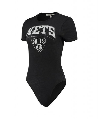 Women's Black Brooklyn Nets Bodysuit Black $32.99 Tops