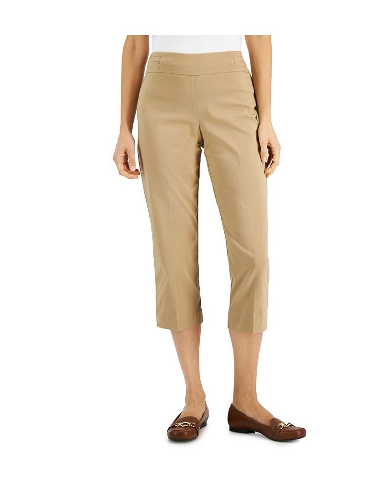 Embellished Pull-On Capri Pants New Fawn $16.79 Pants