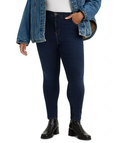 Trendy Plus Size 720 High-Rise Super Skinny Jeans Dark Indigo Worn In $32.90 Jeans