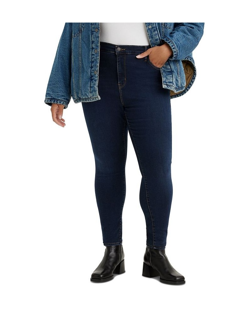 Trendy Plus Size 720 High-Rise Super Skinny Jeans Dark Indigo Worn In $32.90 Jeans