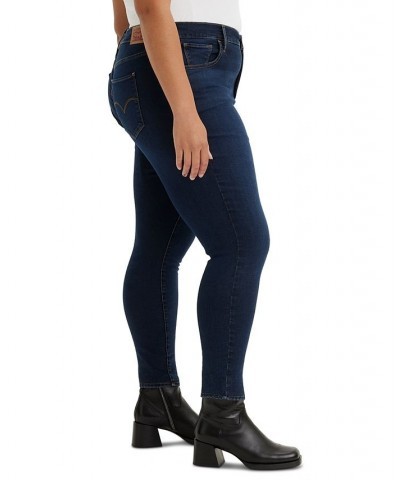 Trendy Plus Size 720 High-Rise Super Skinny Jeans Dark Indigo Worn In $32.90 Jeans