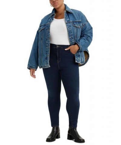 Trendy Plus Size 720 High-Rise Super Skinny Jeans Dark Indigo Worn In $32.90 Jeans