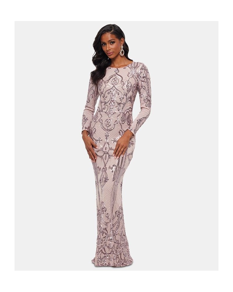 Embellished Embroidered Gown Rose $115.60 Dresses