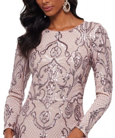 Embellished Embroidered Gown Rose $115.60 Dresses