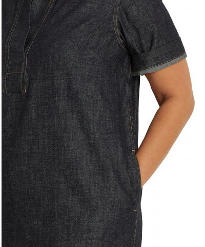 Plus Size Denim Shift Dress Jones Street Wash $60.45 Dresses