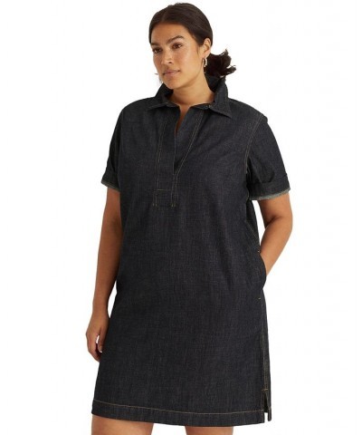 Plus Size Denim Shift Dress Jones Street Wash $60.45 Dresses