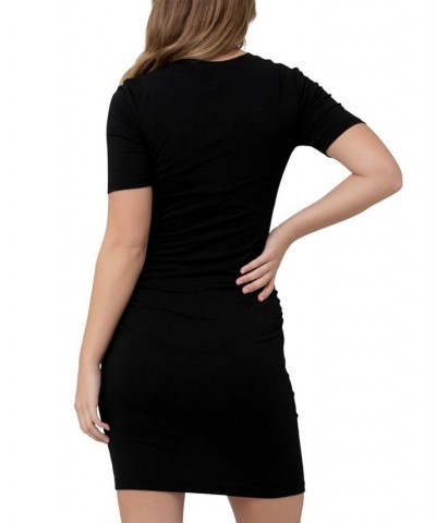 Organic Nursing Short Sleeve Dress Black $38.71 Dresses