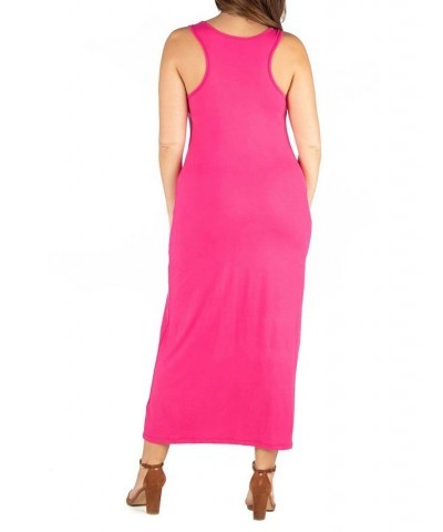 Plus Size Racerback Maxi Dress Pink $17.02 Dresses