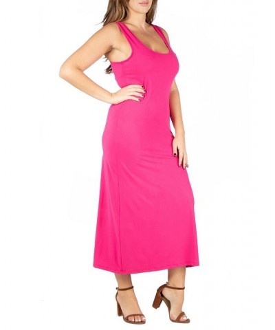 Plus Size Racerback Maxi Dress Pink $17.02 Dresses