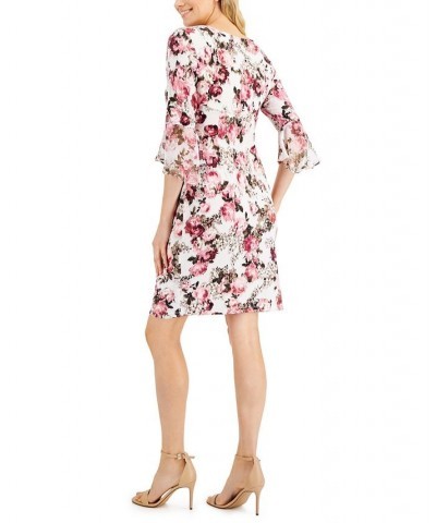 Petite 3/4-Sleeve Sheath Dress Rose $40.29 Dresses