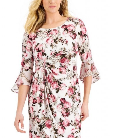 Petite 3/4-Sleeve Sheath Dress Rose $40.29 Dresses