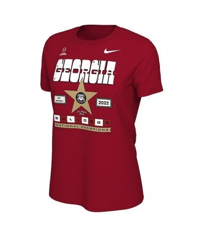 Women's Red Georgia Bulldogs College Football Playoff 2022 National Champions Star Celebration T-shirt Red $20.00 Tops