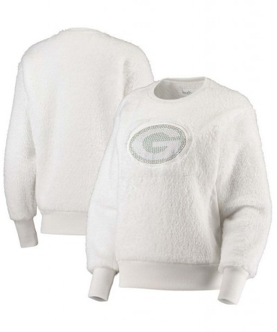 Women's White Green Bay Packers Milestone Tracker Pullover Sweatshirt White $37.60 Sweatshirts