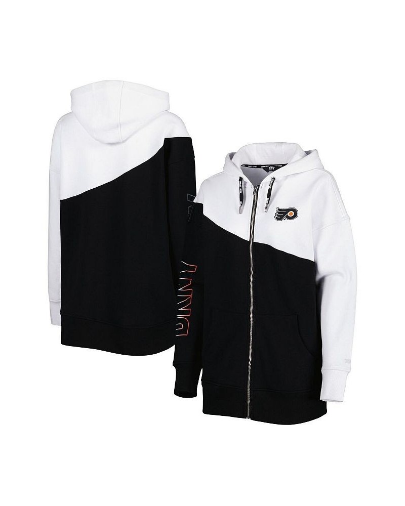 Women's Black White Philadelphia Flyers Gina Full-Zip Hoodie Black, White $49.00 Sweatshirts