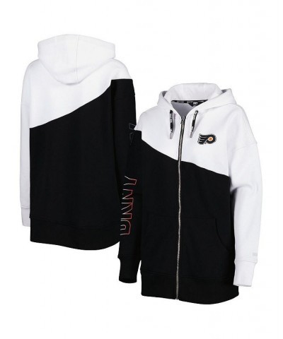 Women's Black White Philadelphia Flyers Gina Full-Zip Hoodie Black, White $49.00 Sweatshirts