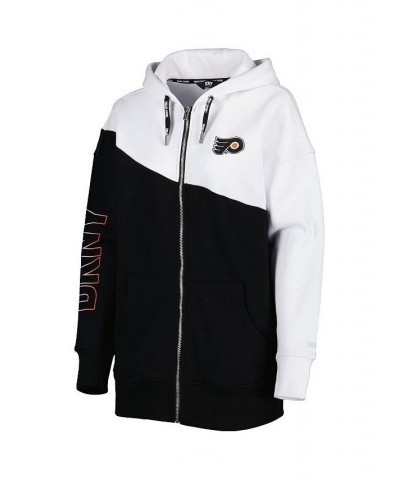 Women's Black White Philadelphia Flyers Gina Full-Zip Hoodie Black, White $49.00 Sweatshirts