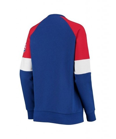 Women's Royal and Red Chicago Cubs Playmaker Raglan Pullover Sweatshirt Royal, Red $39.74 Sweatshirts