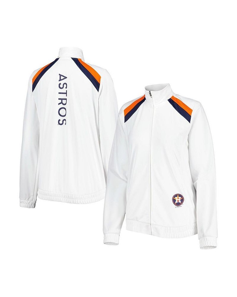 Women's White Houston Astros Red Flag Full-Zip Track Jacket White $43.34 Jackets