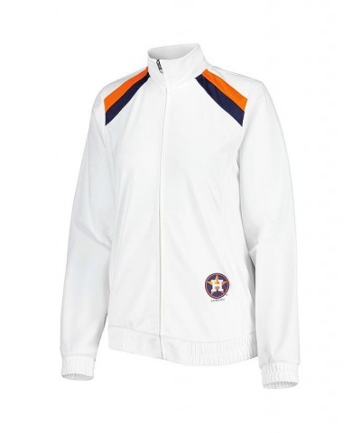 Women's White Houston Astros Red Flag Full-Zip Track Jacket White $43.34 Jackets