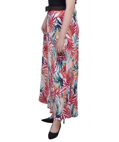 Petite Printed Chiffon Belted Maxi Skirt Cloud Dancer $12.80 Skirts