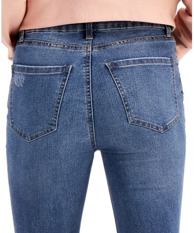 Juniors' High Rise Flare Jeans Blue $12.40 Jeans