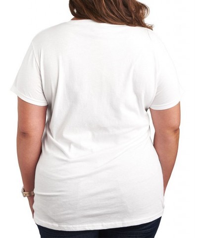 Trendy Plus Size Bunny Graphic T-shirt White $21.84 Tops