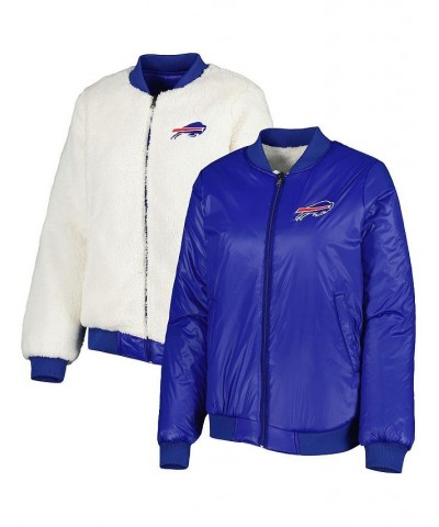 Women's Oatmeal Royal Buffalo Bills Switchback Reversible Full-Zip Jacket Oatmeal, Royal $48.15 Jackets