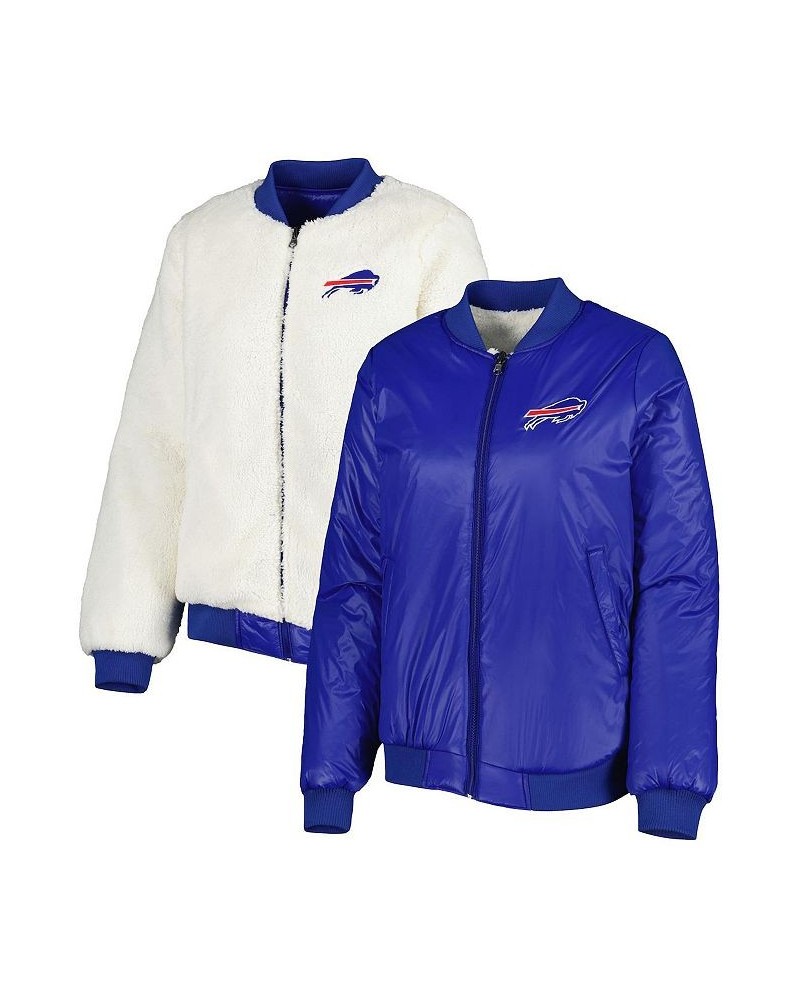 Women's Oatmeal Royal Buffalo Bills Switchback Reversible Full-Zip Jacket Oatmeal, Royal $48.15 Jackets