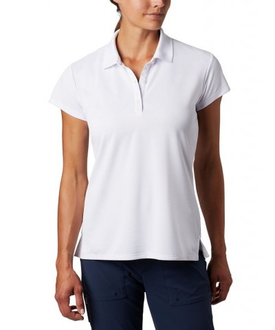 Women's PFG Polo T-Shirt White $24.30 Tops