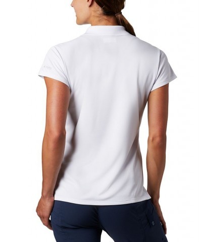 Women's PFG Polo T-Shirt White $24.30 Tops