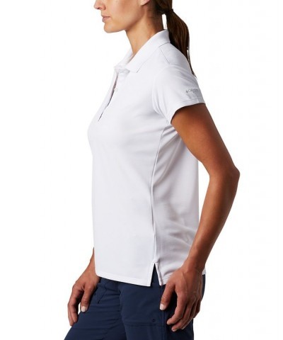 Women's PFG Polo T-Shirt White $24.30 Tops