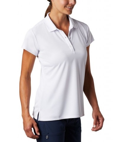 Women's PFG Polo T-Shirt White $24.30 Tops