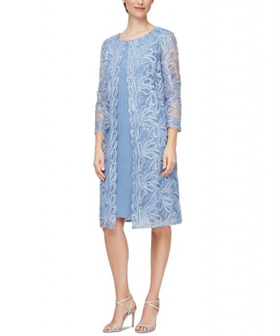 Plus Size 2-Pc. Sheath Dress & Lace Jacket Periwinkle $70.99 Dresses