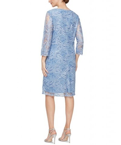 Plus Size 2-Pc. Sheath Dress & Lace Jacket Periwinkle $70.99 Dresses