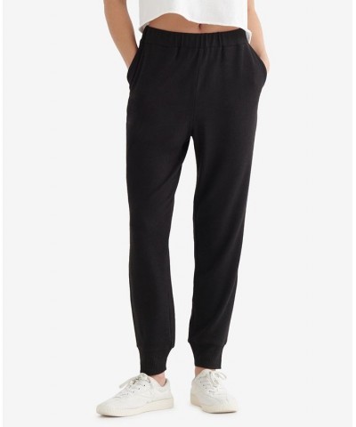 Women's Cloud Jersey Easy Joggers Jet Black $42.93 Pants