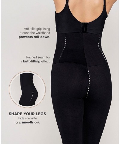 Women's Extra High Waisted Firm Compression Leggings Black $36.55 Shapewear