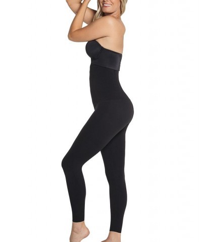 Women's Extra High Waisted Firm Compression Leggings Black $36.55 Shapewear