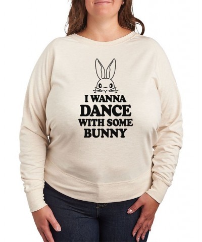 Trendy Plus Size Bunny Long Sleeve Pullover Top Beige, Khaki $28.42 Tops