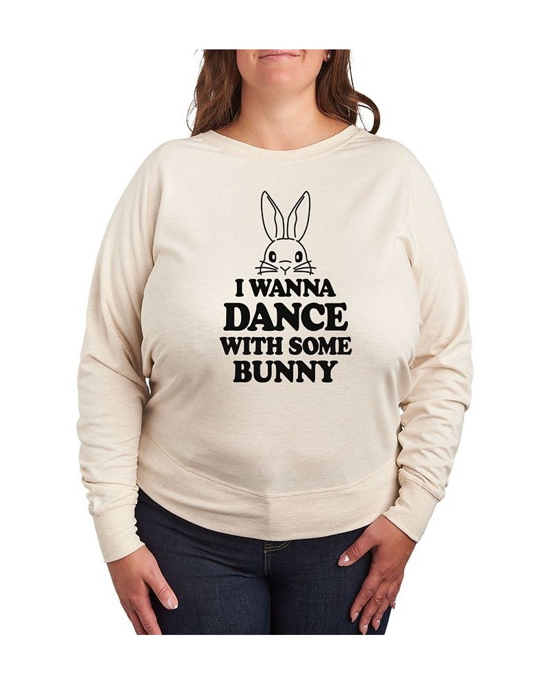 Trendy Plus Size Bunny Long Sleeve Pullover Top Beige, Khaki $28.42 Tops