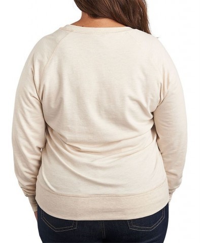 Trendy Plus Size Bunny Long Sleeve Pullover Top Beige, Khaki $28.42 Tops