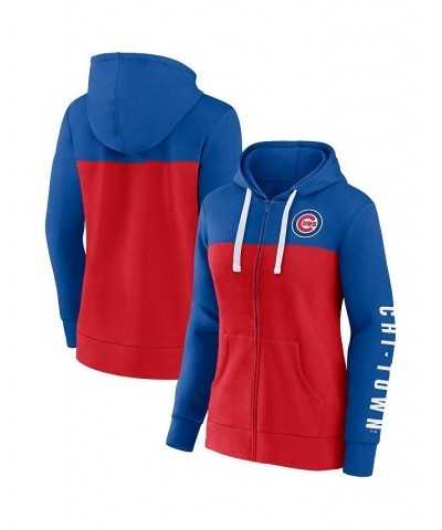 Women's Branded Royal Red Chicago Cubs Take The Field Colorblocked Hoodie Full-Zip Jacket Royal, Red $40.00 Jackets