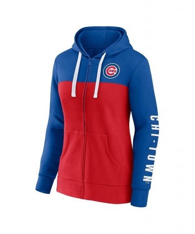 Women's Branded Royal Red Chicago Cubs Take The Field Colorblocked Hoodie Full-Zip Jacket Royal, Red $40.00 Jackets