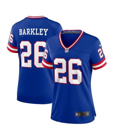 Women's Saquon Barkley Royal New York Giants Classic Player Game Jersey Royal $61.60 Jersey